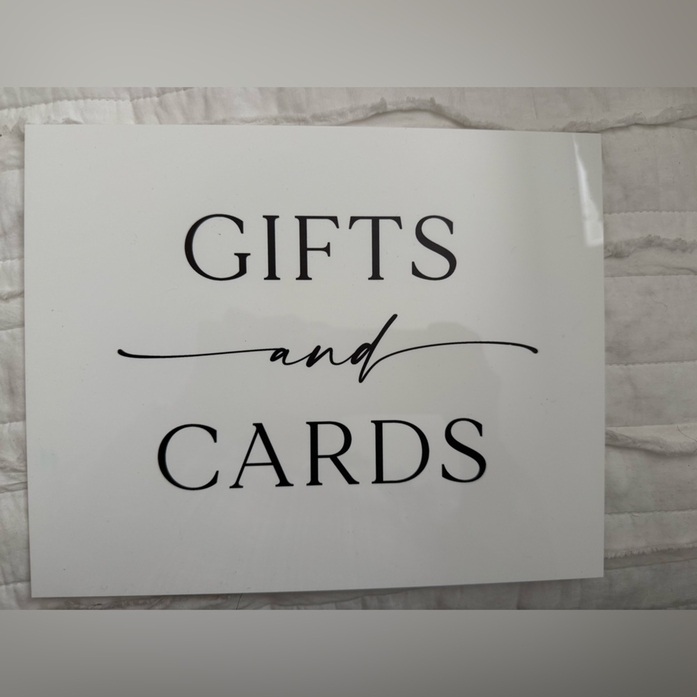Wedding Reception Signage